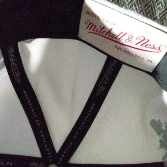 Mitchell & Ness UNC Tar Heels White and Blue Snapback Hat READ* - Picture 7 of 11